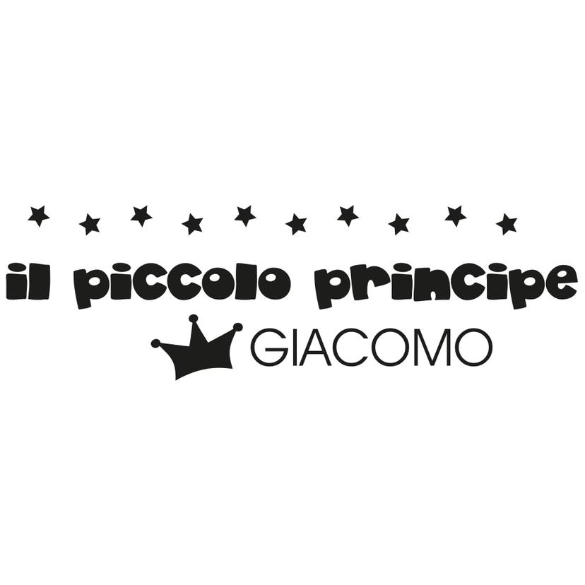 Adesivo murale -Il piccolo principe + Nome