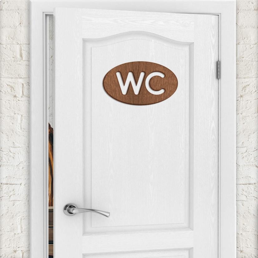 Träkonst mahogny - WC