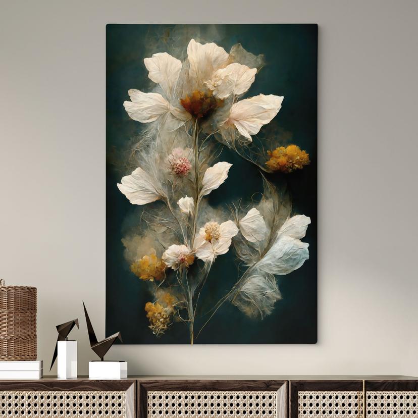 Canvas schilderij Voorbijgaande bloemenpracht - Treechild