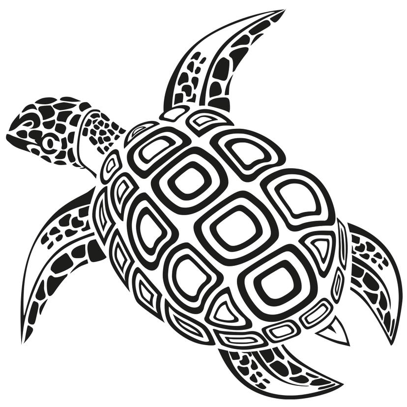 Wallsticker Skildpadde