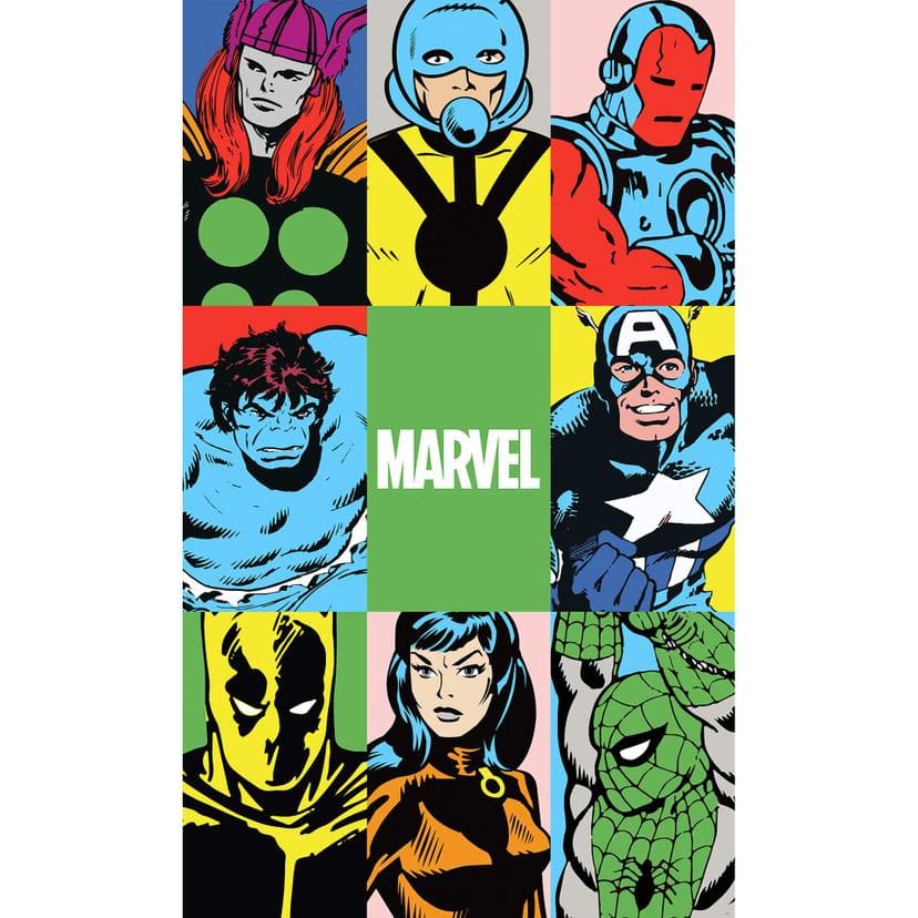 Non-woven tapet - Marvel PowerUp Team - 150 x 250 cm