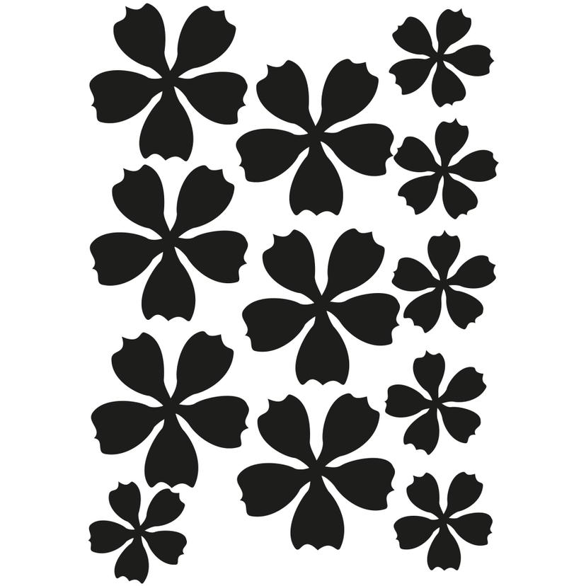 Sticker mural - Set Fleurs #08
