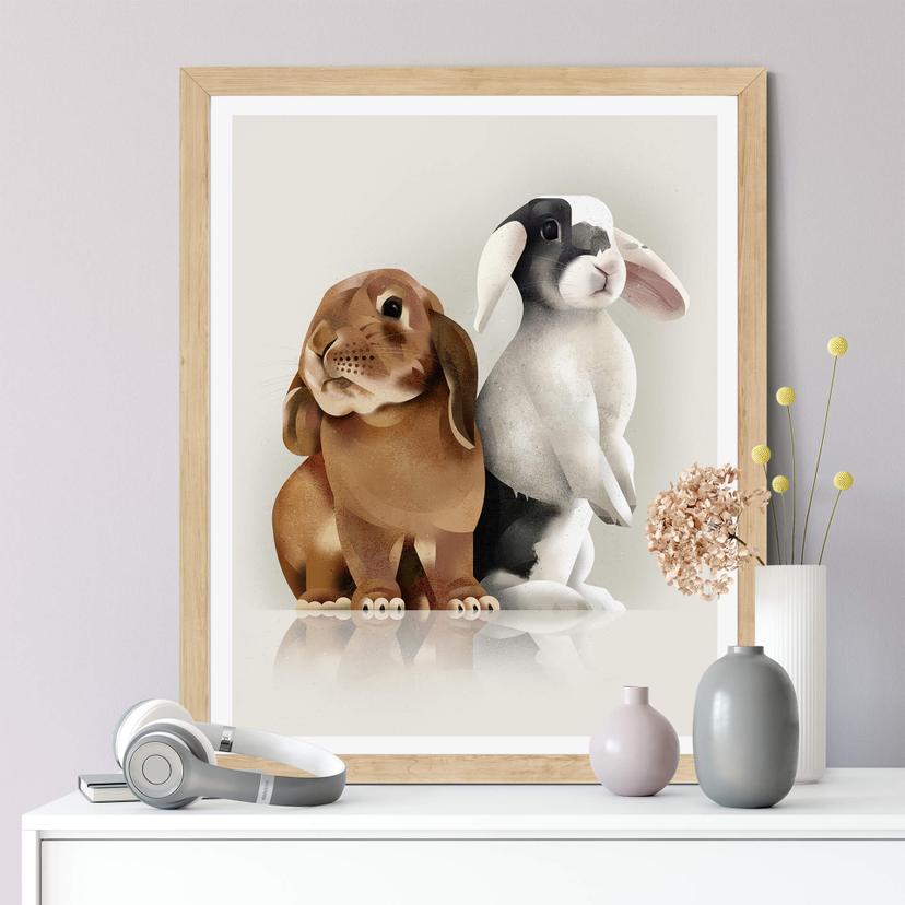 Poster Braun - Bunny Love