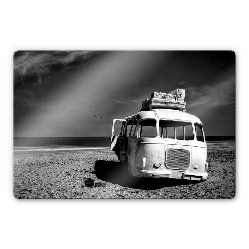 Stampa su vetro - Depaepe - Beached Bus