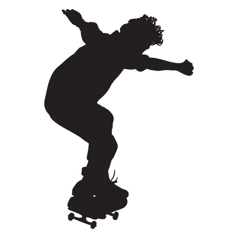 Adesivo murale - Skateboarder 02
