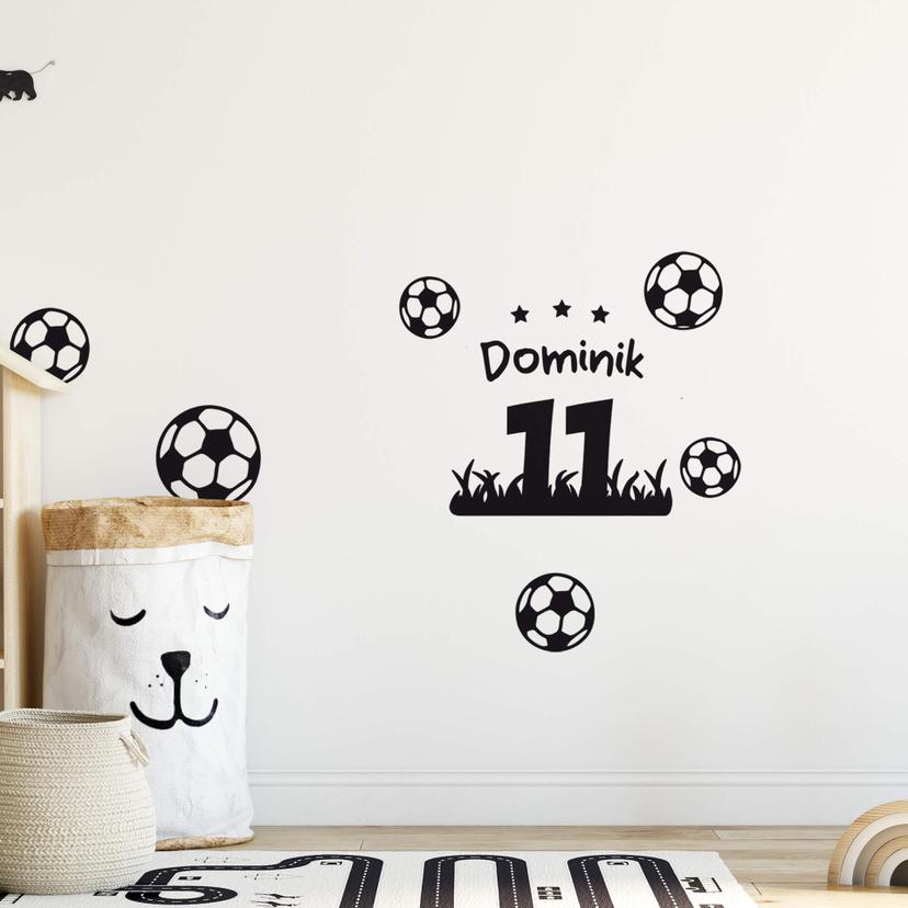 Sticker mural - Prénom maillot de football