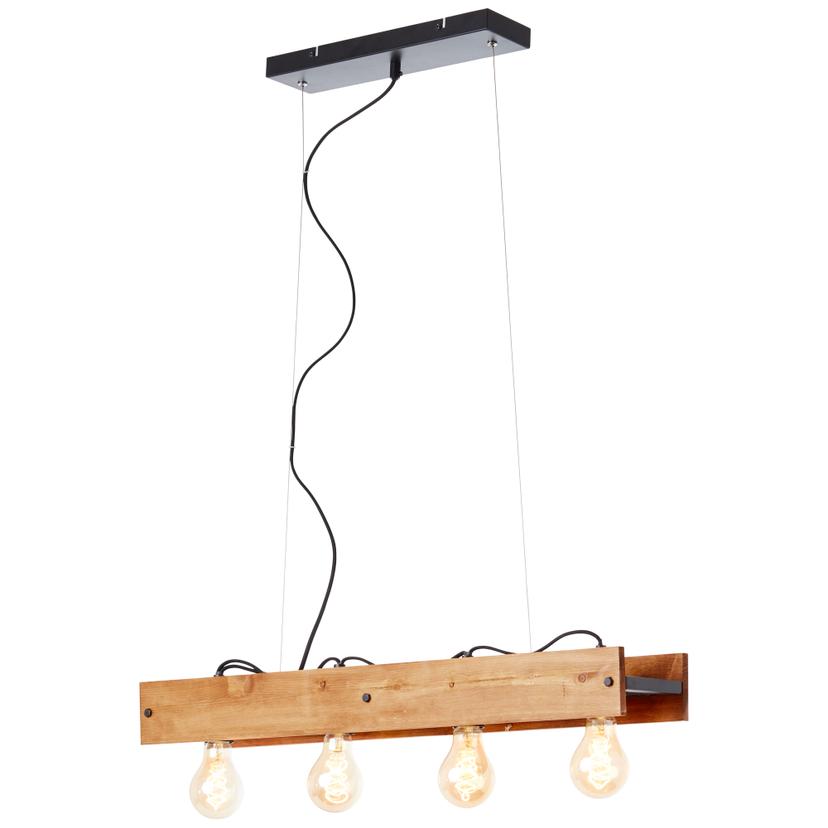 Pendelleuchte Daniel, braun, 150 x 75 cm, Holz Pendelleuchte
