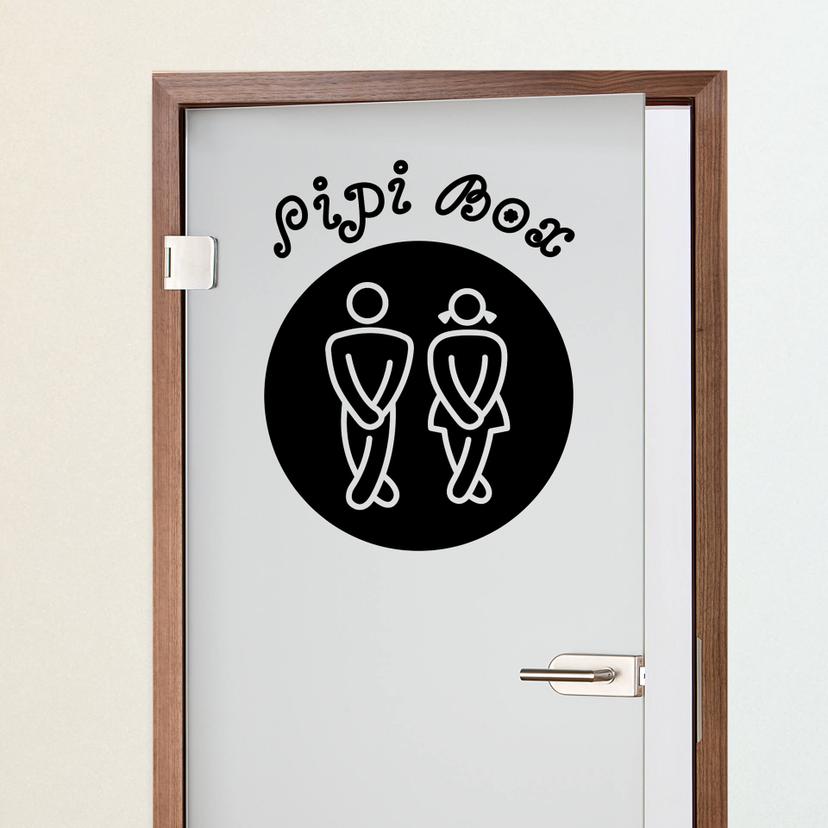 Sticker mural - Pipi Box