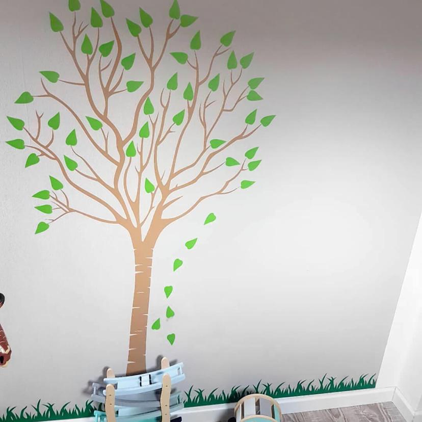 Sticker mural - Arbre de tronc mince