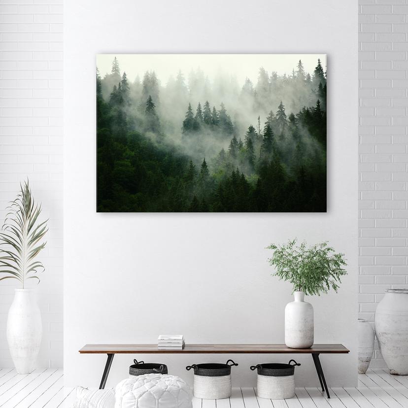 Stampe su tela, Foresta nella nebbia