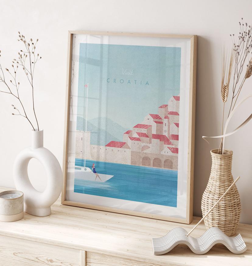 Poster Vacances en Croatie - Rivers