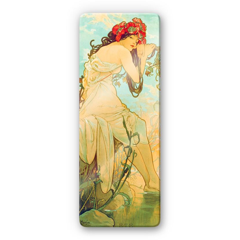 Glasbillede - Mucha - Årstiderne: Sommer