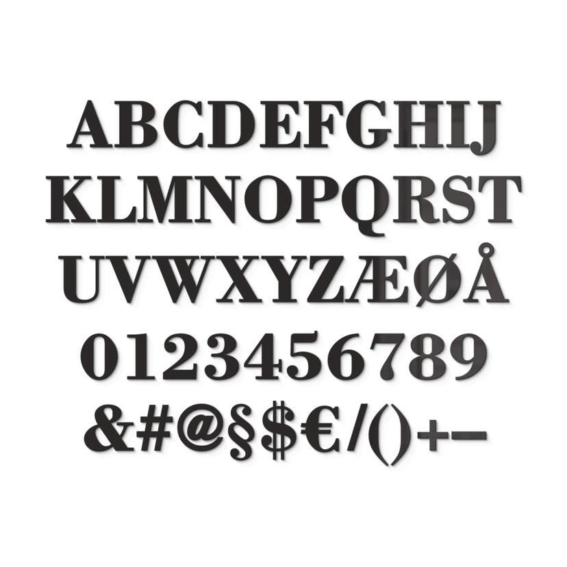 Lettere in acrilico - Bodoni