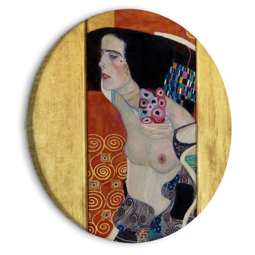Rundes Leinwandbild Klimt - Judith II