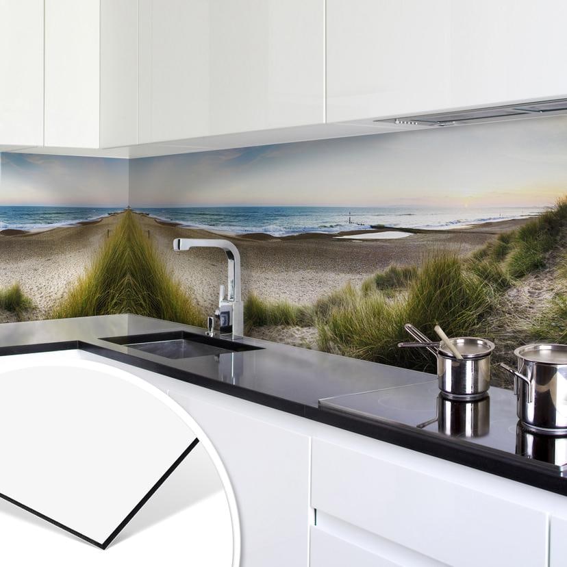 Revêtement pour cuisine - Alu-Dibond - Plage en panorama