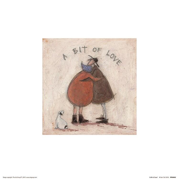 Plakat Sam Toft - A Bit of Love kunsttryk, Sam Toft (30 x 30 cm)