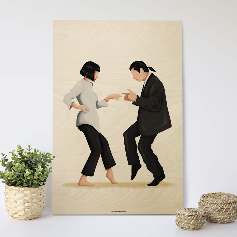 Stampa su legno Tohmé - Pulp Fiction