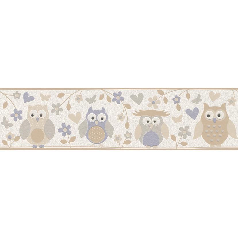 Bordo decorativo Rasch - Kids & Teens III Gufi