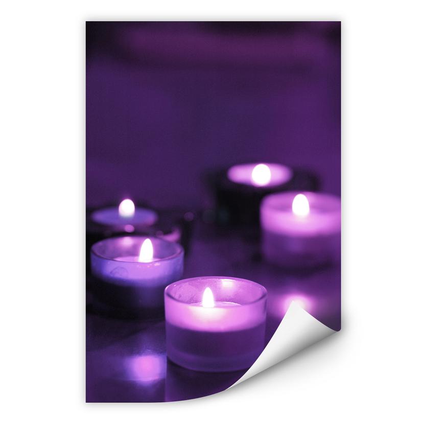 Poster autocollant - W - Candle Berry
