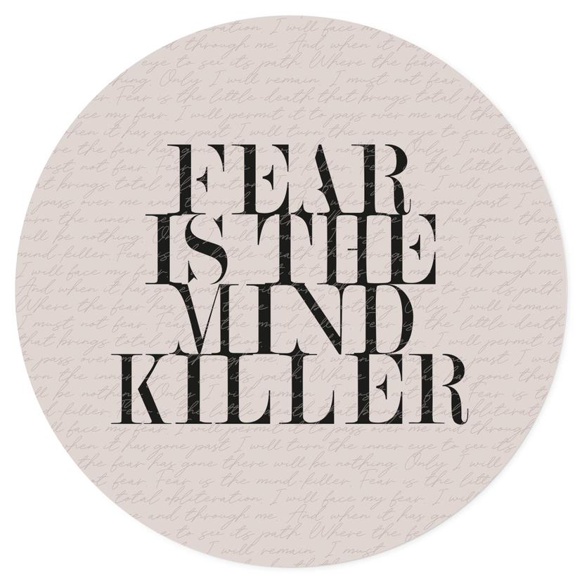 Adesivo murale Citazione cinematografica da Dune - Fear is the Mind-Killer