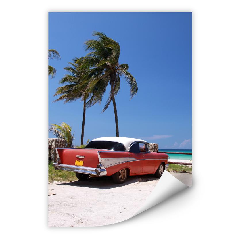 Zelfklevende Poster - Cuba Cabrio