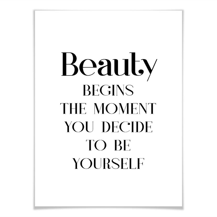 Poster Beauty - be yourself