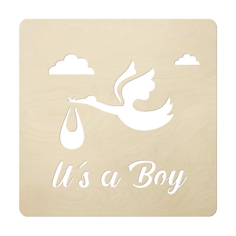 Decoro in legno Baby - It's a Boy