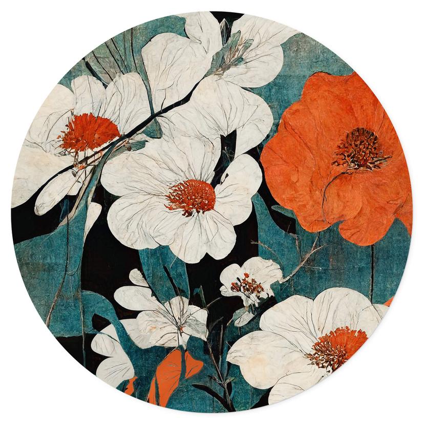 Adesivo murale Treechild - Asian Flowers