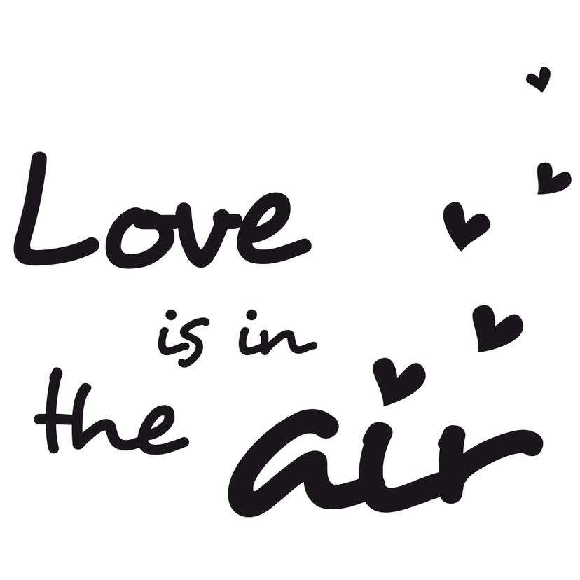 Adesivo murale - Love is in the air