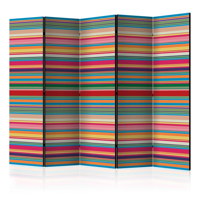 Divisorio per cameretta - Strisce colorate, 3 pezzi