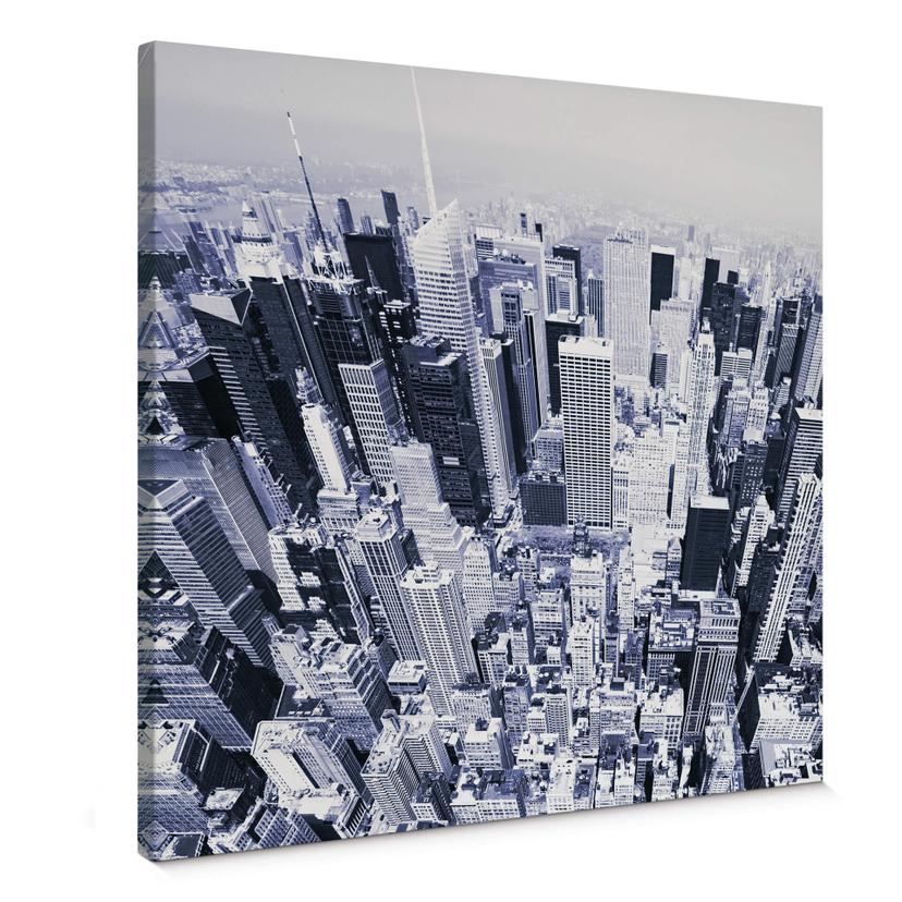 Manhatten luftfoto - Lærredsprint