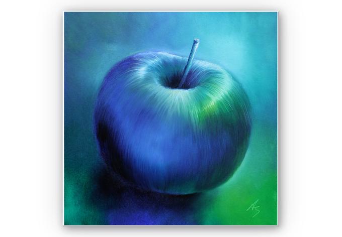 Wanddecoratie Schmucker - Blauwe Appel