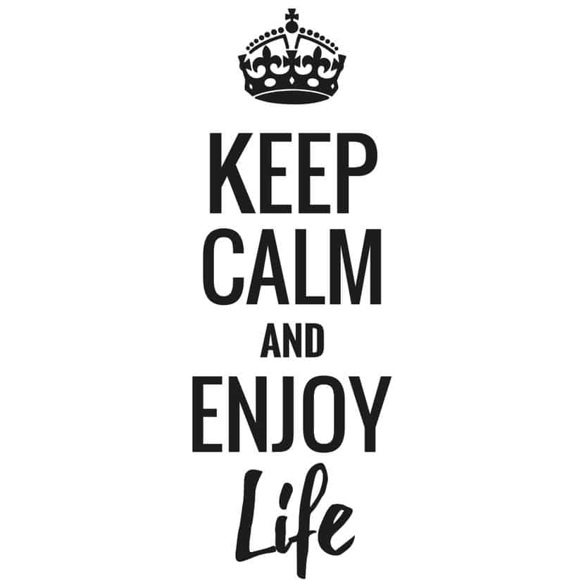 Adesivo - Keep calm and enjoy life