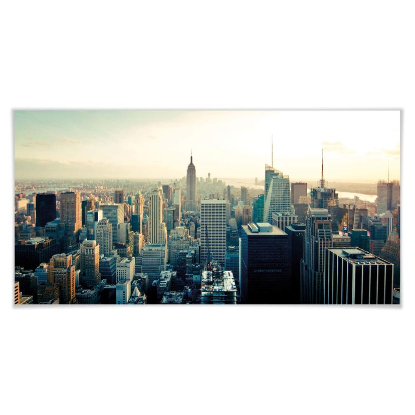 Póster Skyline de la ciudad de New York