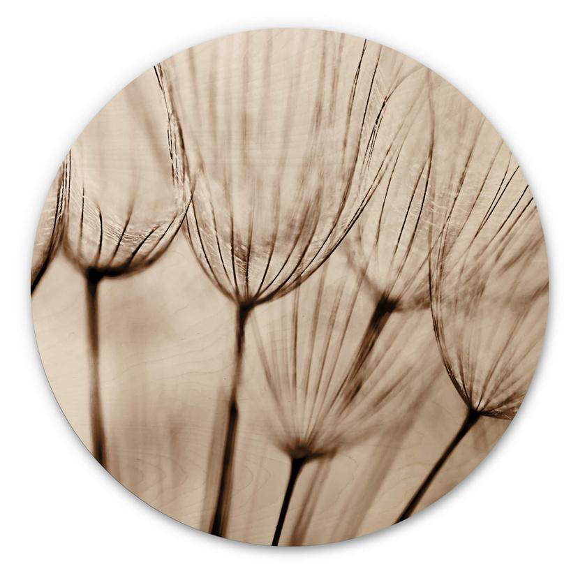 Tableau sur bois rond Parapluie d'aviateur