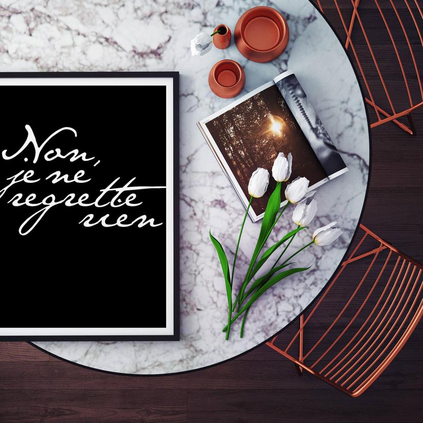 Poster Non je ne regrette rien