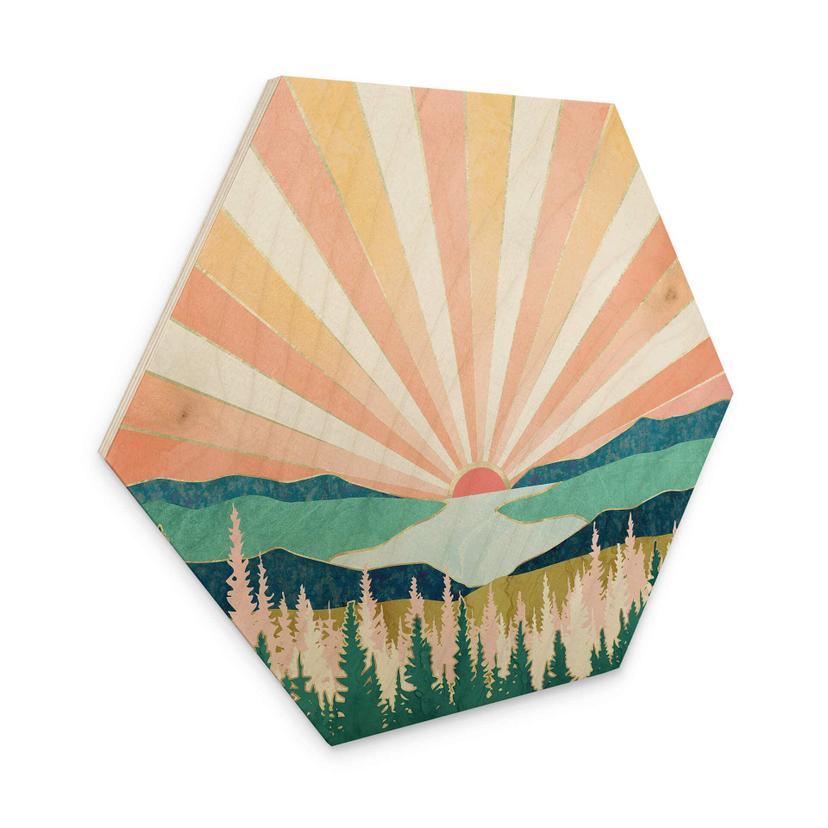 Hexagone - Bois SpaceFrog Designs - Retro été