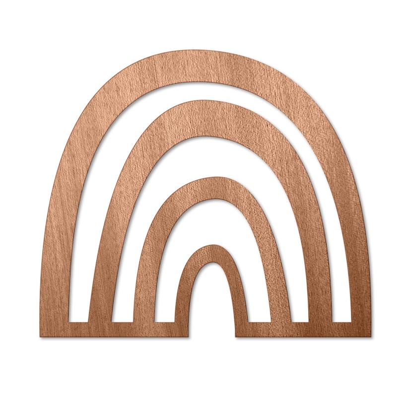 Decoro in legno - Arcobaleno