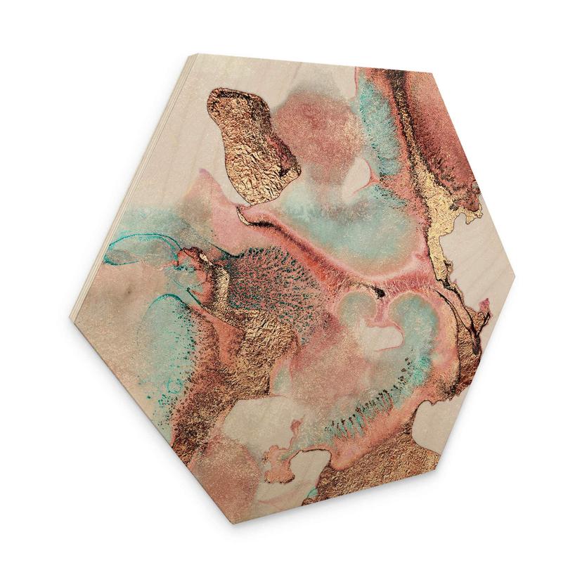 Hexagone - Bois Fredriksson - Golden ink with nuances in rosé