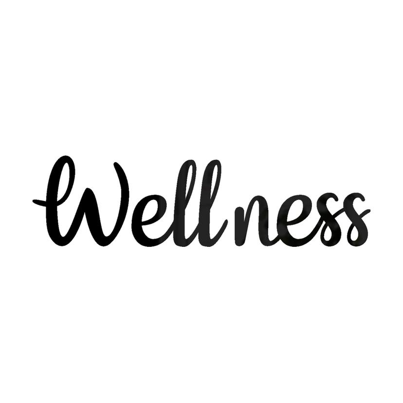 3D-bokstäver Wellness (3 delar) - akrylbokstäver