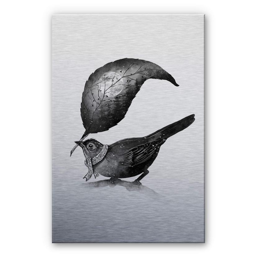 Dibond Schilderij met zilver effect Nicebleed - the Messenger