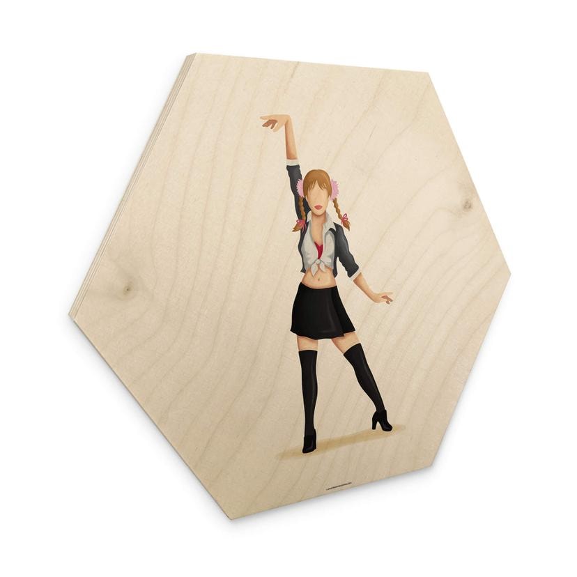 Hexagone - Bois placage bouleau Tohmé - - Britney