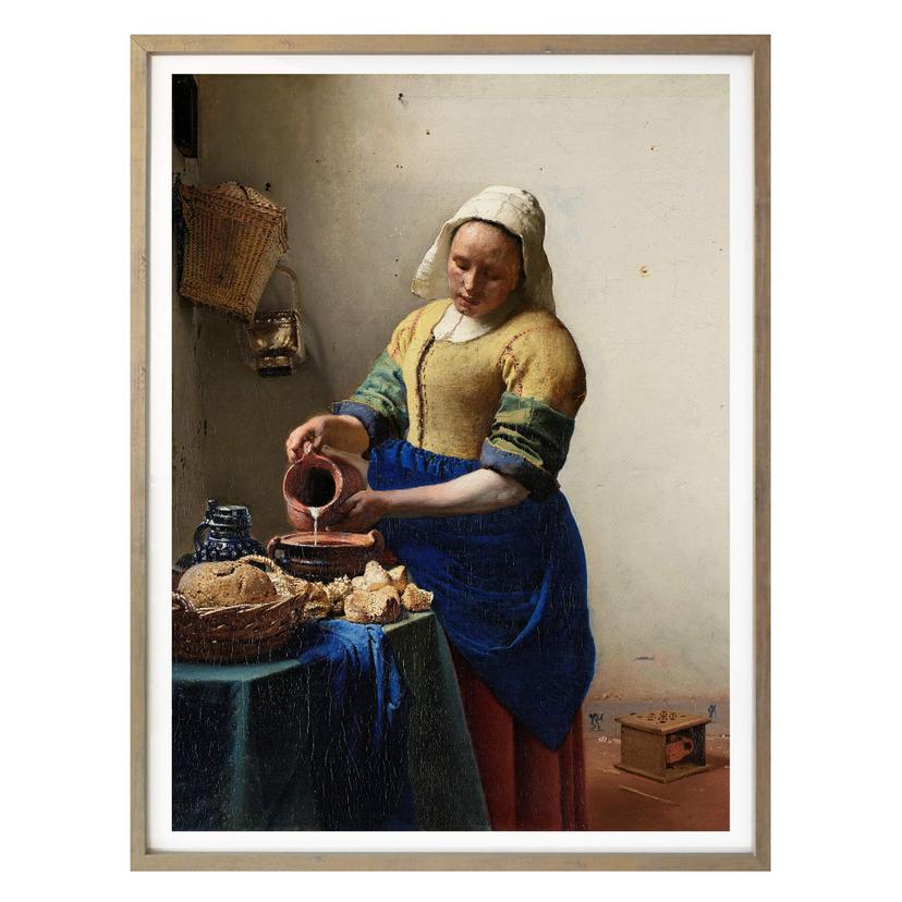 Póster Vermeer - La niña de la lechera