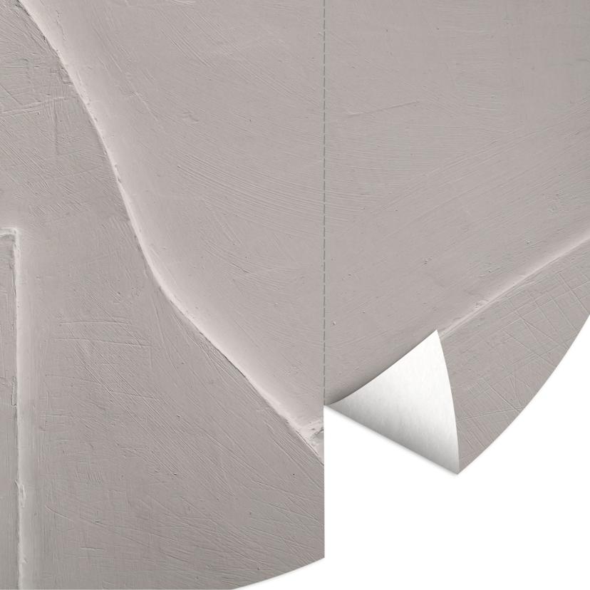 Fototapet Abstrakta strukturer i mjuk beige - Böhmer - Rund - non-woven tapet/självhäftande non-wove