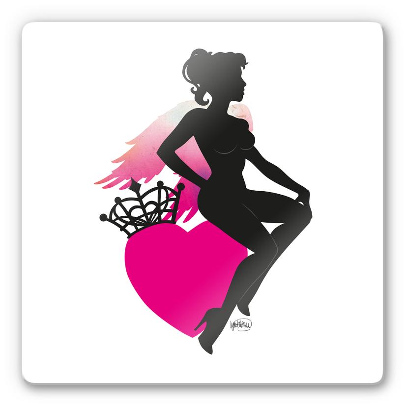 Tableau en verre - LA Ink - Good girl