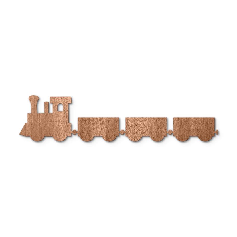Decoro legno - Trenino (4-pz.)