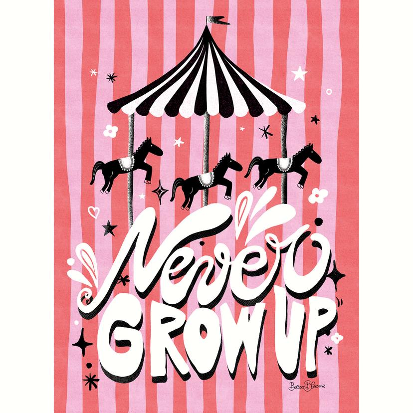 Fotomurale Never grow up - Bloom