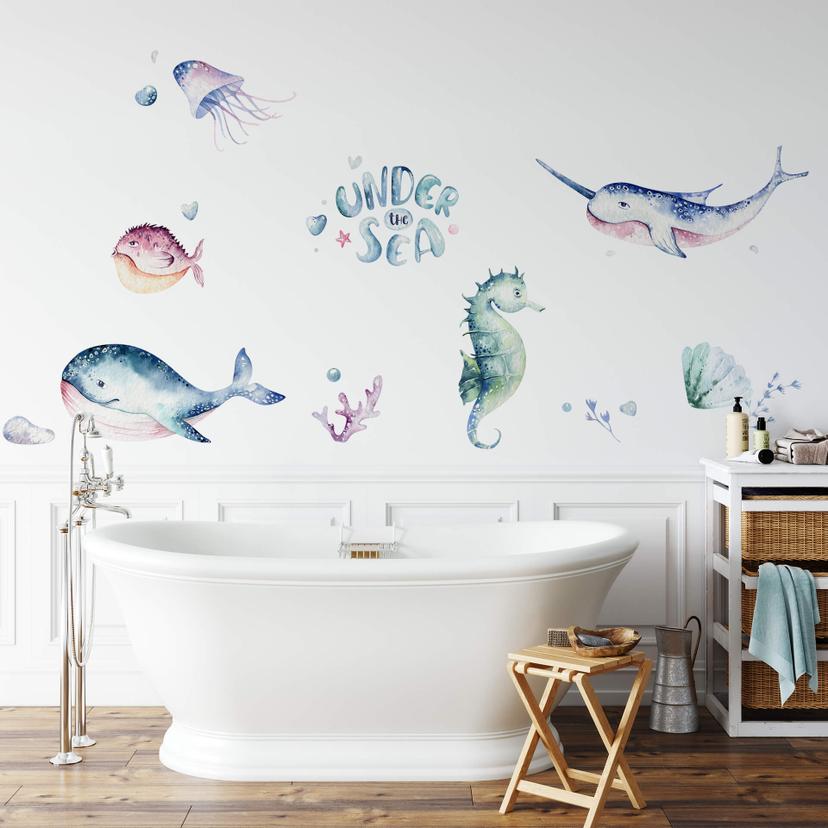 Adesivo murale Kvilis - Under the see (34 pz.)