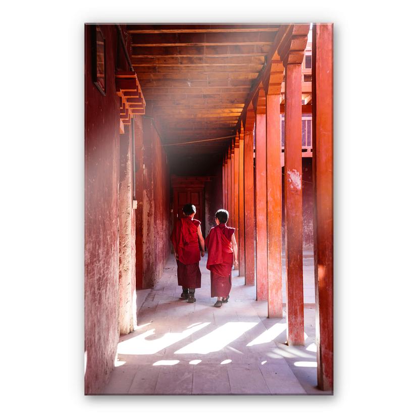 Akrylbillede Colombo - Munke i Nepal