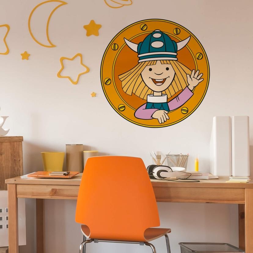 Muursticker Wickie 3